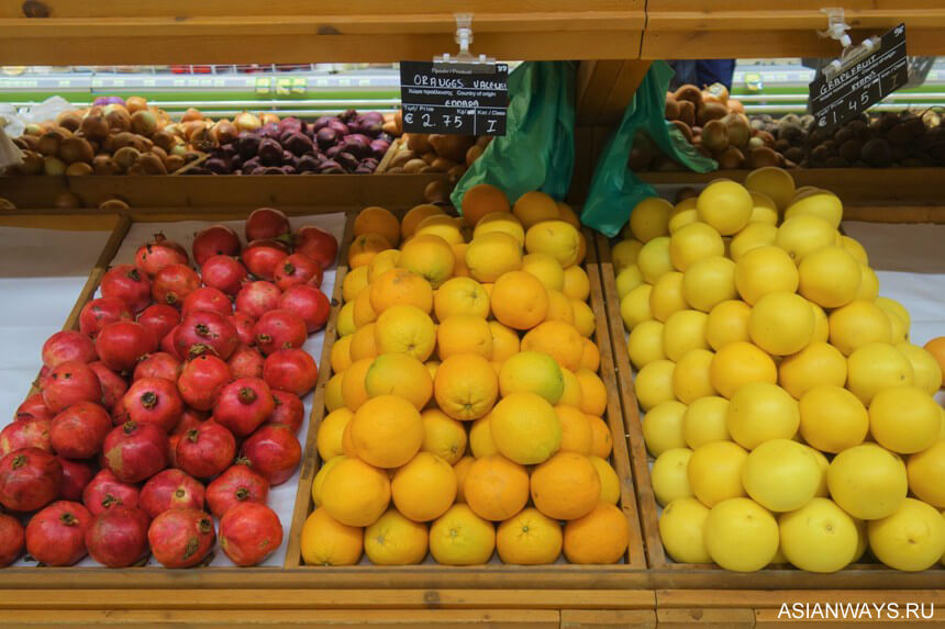 Стоимость фруктов и овощей на Кипре